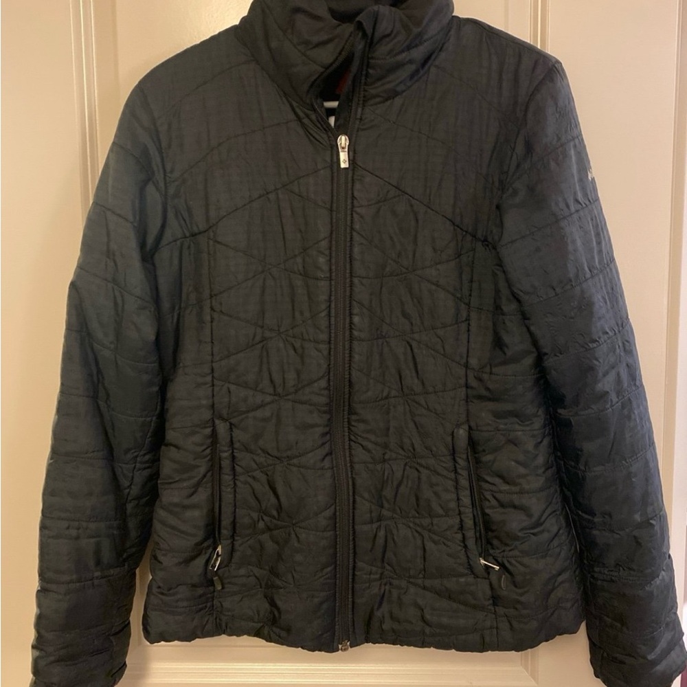 Columbia Black Puffer Jacket with Quilted Design